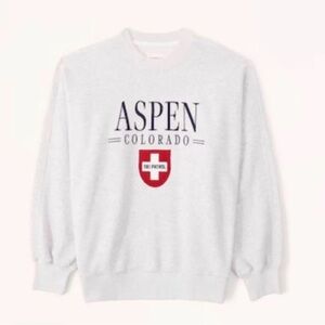 Abercrombie and Fitch, Aspen Colorado crew neck sweatshirt, Size Medium